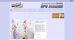 Desktop Screenshot of couponinsanity.com